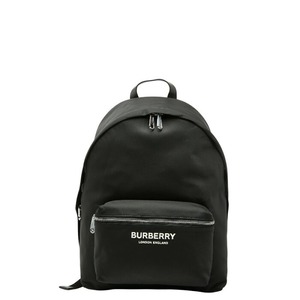 バーバリー ロゴ リュック バックパック 8063495 ブラック ナイロン メンズ BURBERRY 【中古】