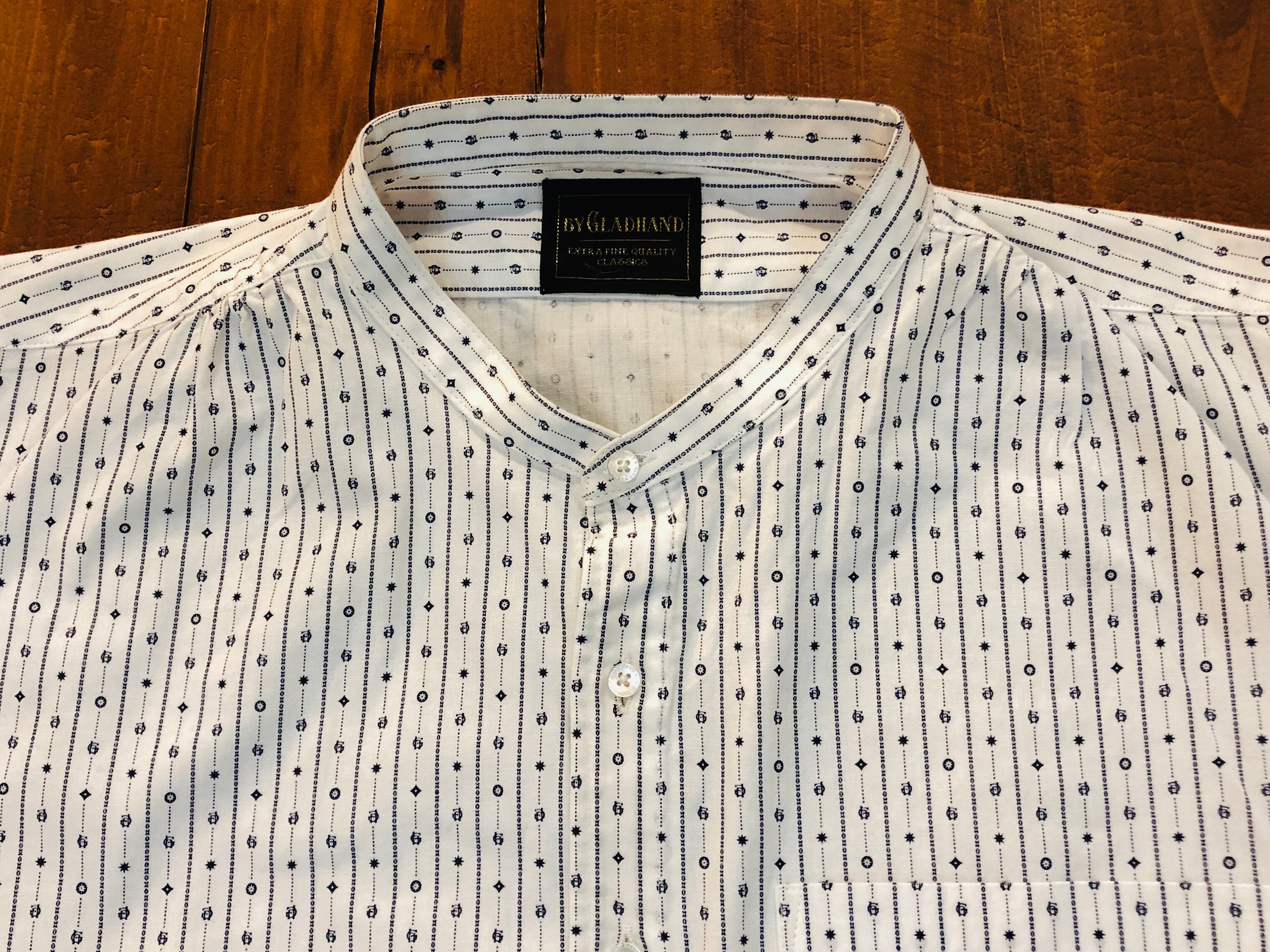 GANGSTERVILLE ノーカラーシャツ XL GLADHAND 【公式通販】