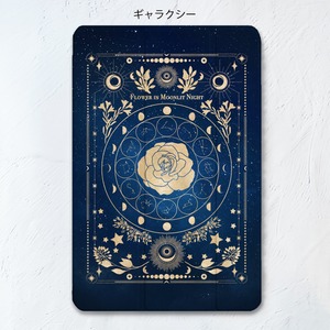 架空の洋書 "月夜の花" 12星座とアンティークフラワーの本 iPadケース