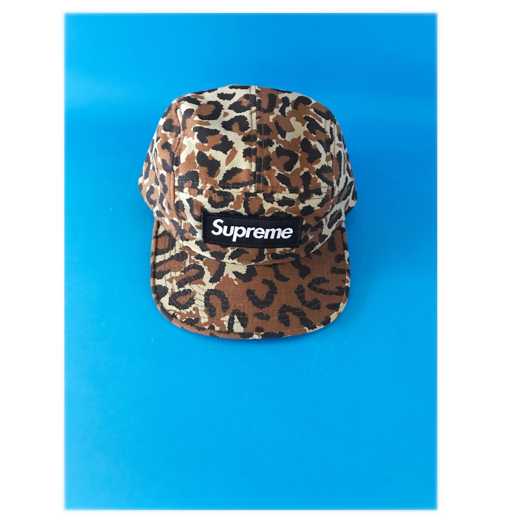 supreme leopard Camp cap