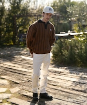 【#Re:room】SLIM STRAIGHT WHITE DENIM［REP246］