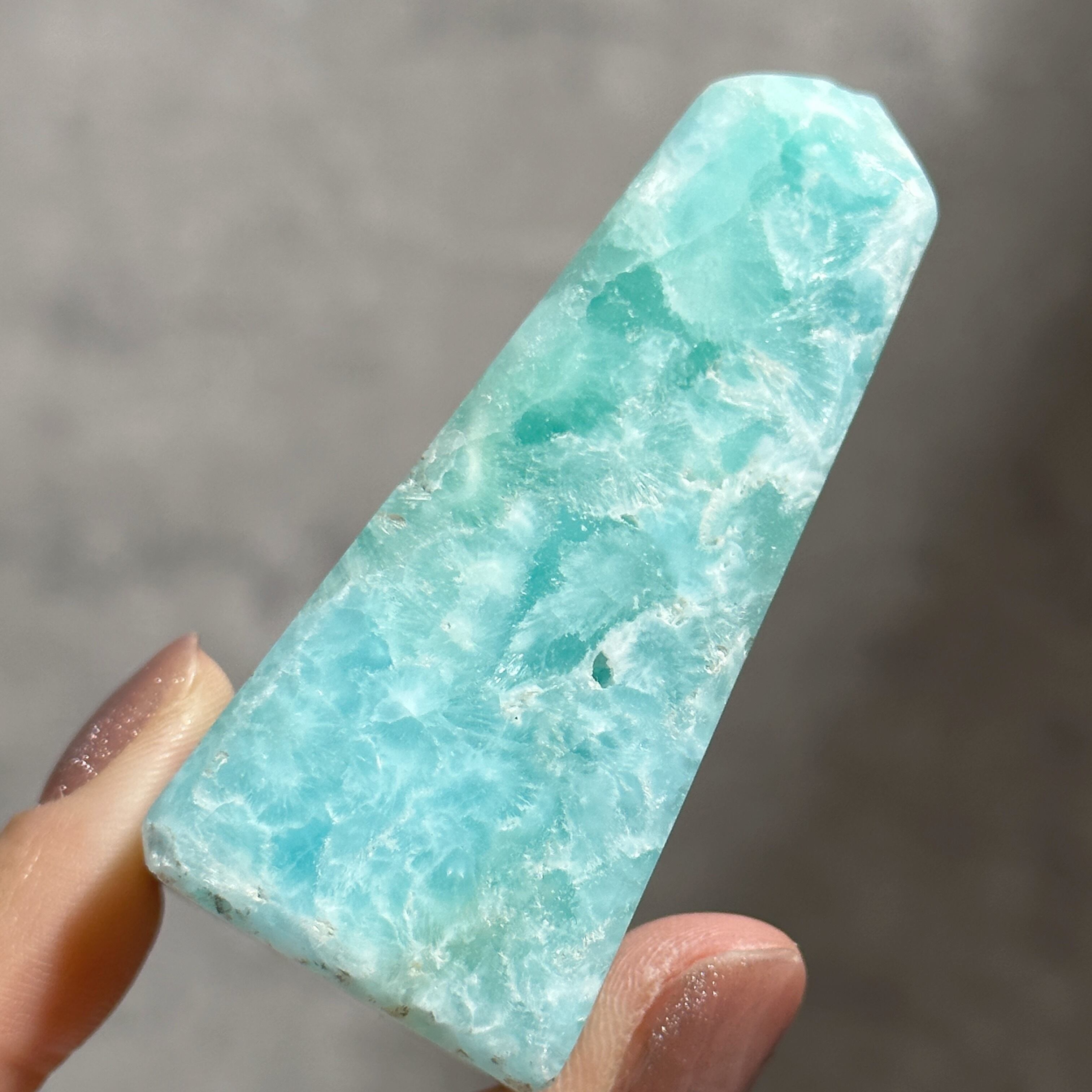 高品質】ブルーアラゴナイト タワー11◇Blue Aragonite◇天然石・鉱物