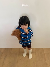 【取寄】Neu マルチストライプTシャツ｜秋服｜韓国子供服 ｜26/AT