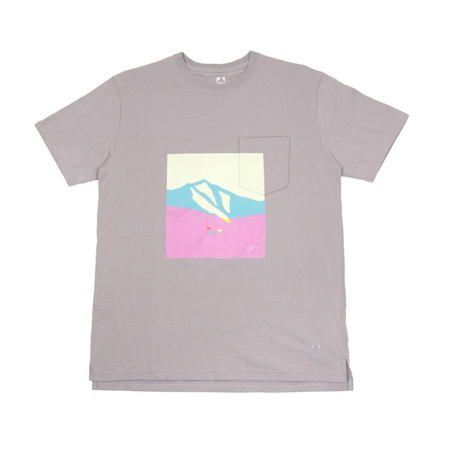 MT Cotton T-shirt - Taku Bannai - [Plum Grey (Blue/Pink)]
