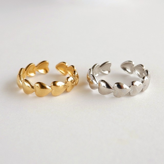 Heart Line Open Ring