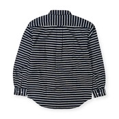 CAPTAIN SANTA キャプテンサンタ 刺繍入り ボーダー BD 長袖シャツ M/ネイビー/ネルシャツ