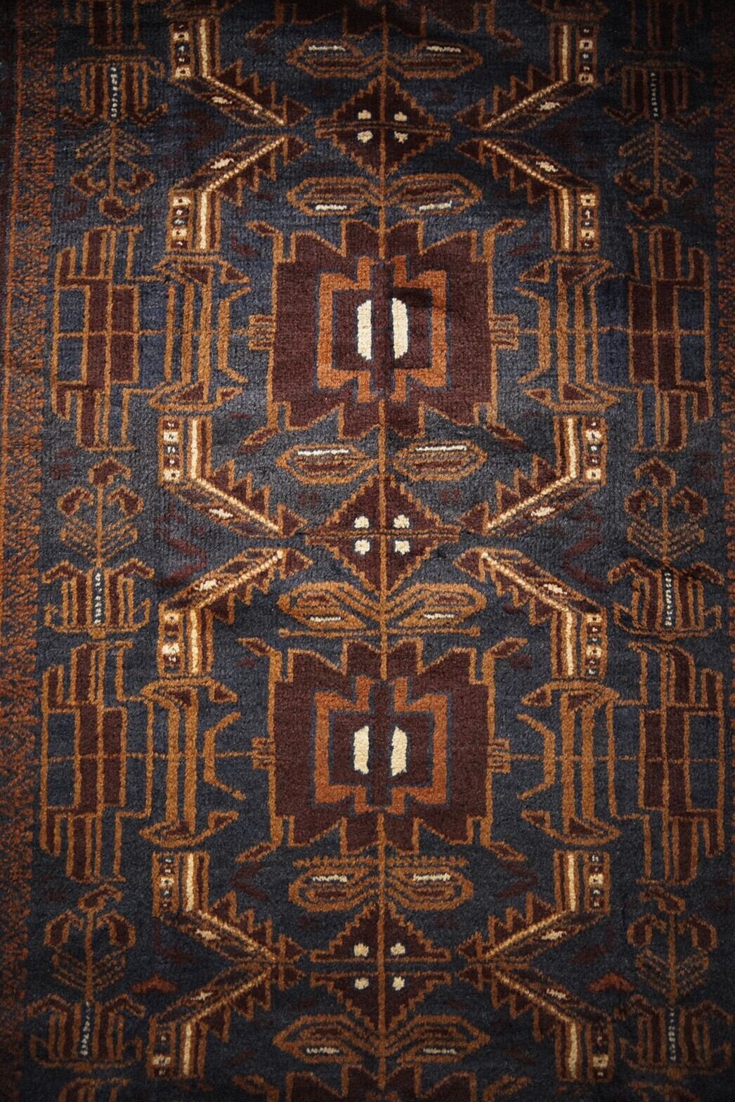 499-Vintage Baluch rug