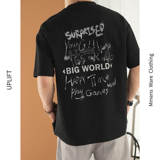 グラフィックバックプリントＴシャツ 2070