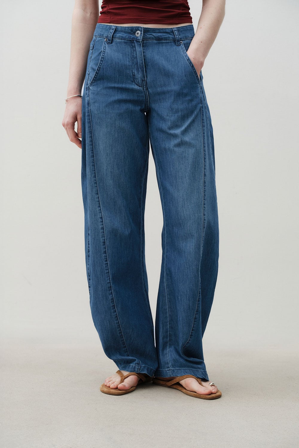 【 新品 】STUDIO DOE ジーンズ Studio Doe／Soft Cocoon Denim Pants | polne