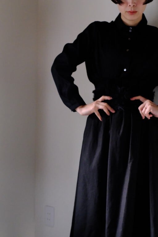 タックスカートとベルトのセット CL-098(ネイビー)