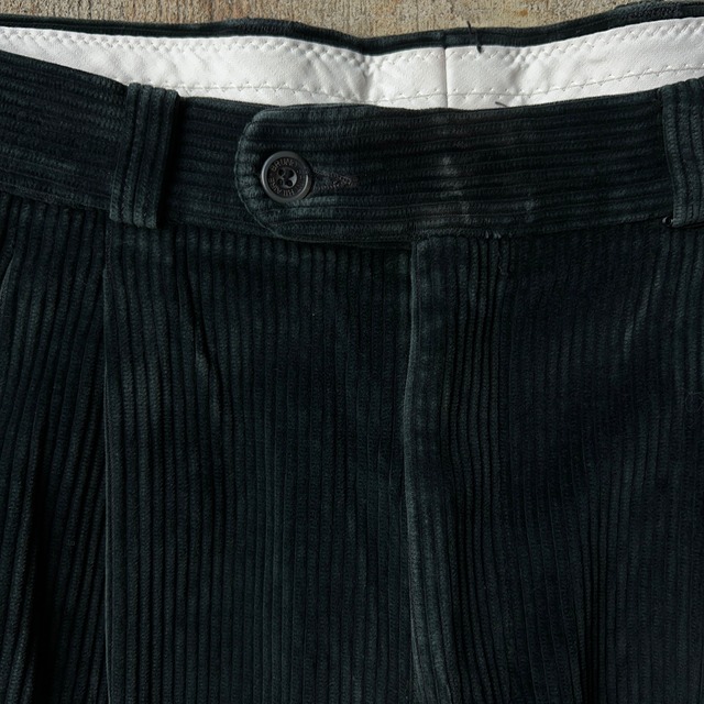 “BRUNO SAINT HILAIRE” EURO CORDUROY PANTS BLACK ブルーノサンティレール ユーロ コーデュロイ