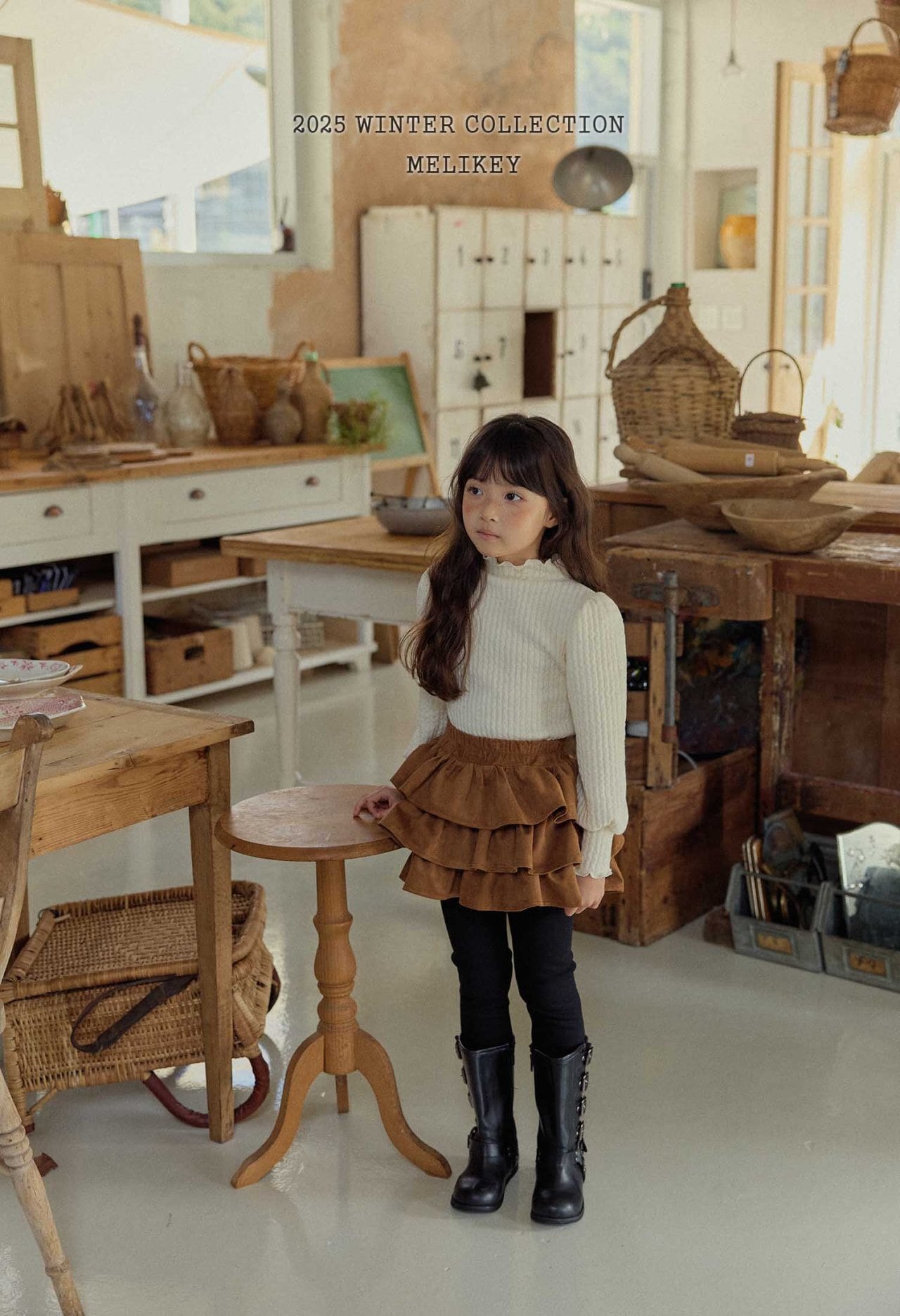 即納◆105-115 three cancan レギンススカート-MELIKEY