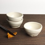 小石原焼 蔵人窯 四方豆鉢 一本飛び鉋 Koishiwara-yaki Small square bowl  #087
