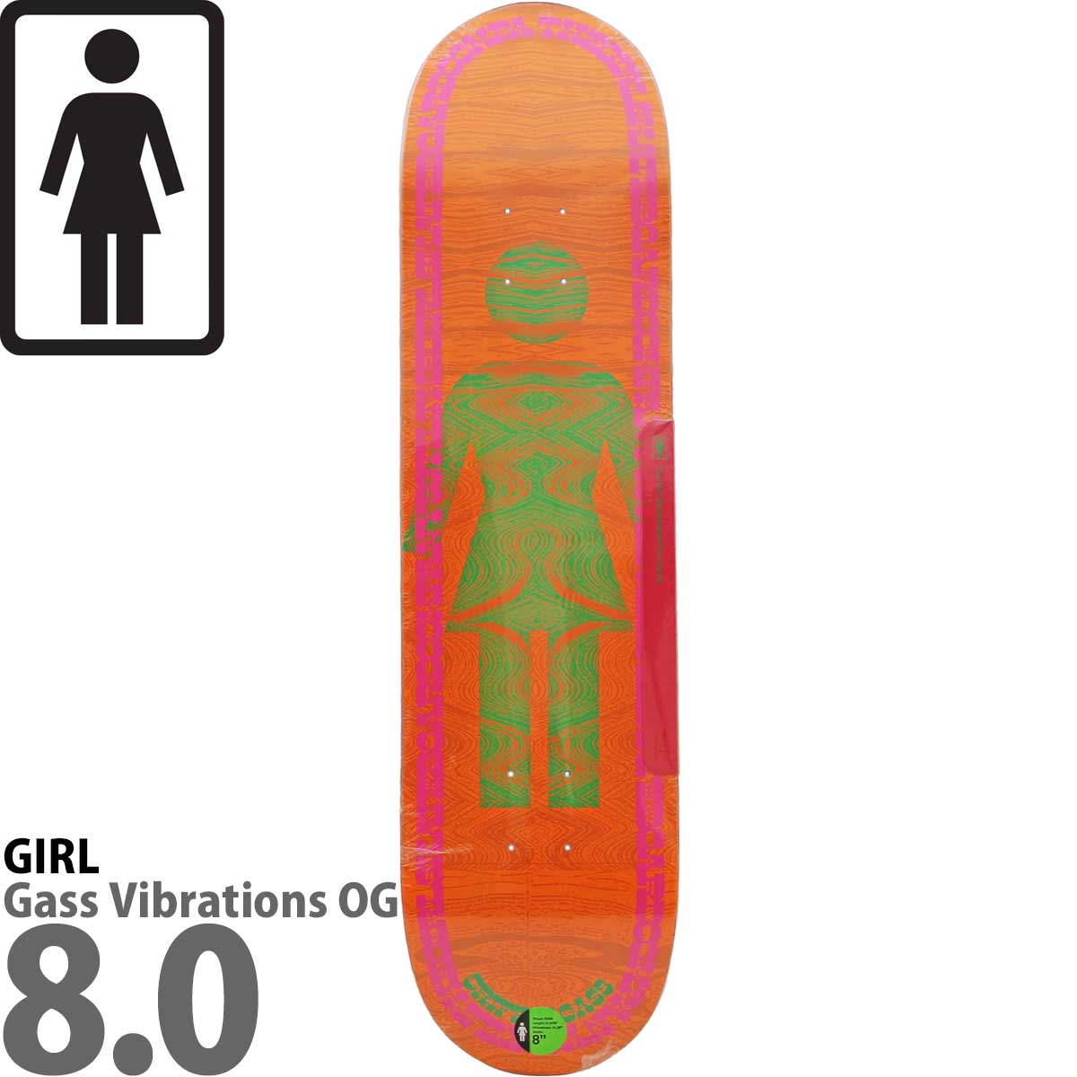 ガール 7.25/7.75インチ スケボー デッキ Girl Skateboards Pro Sean