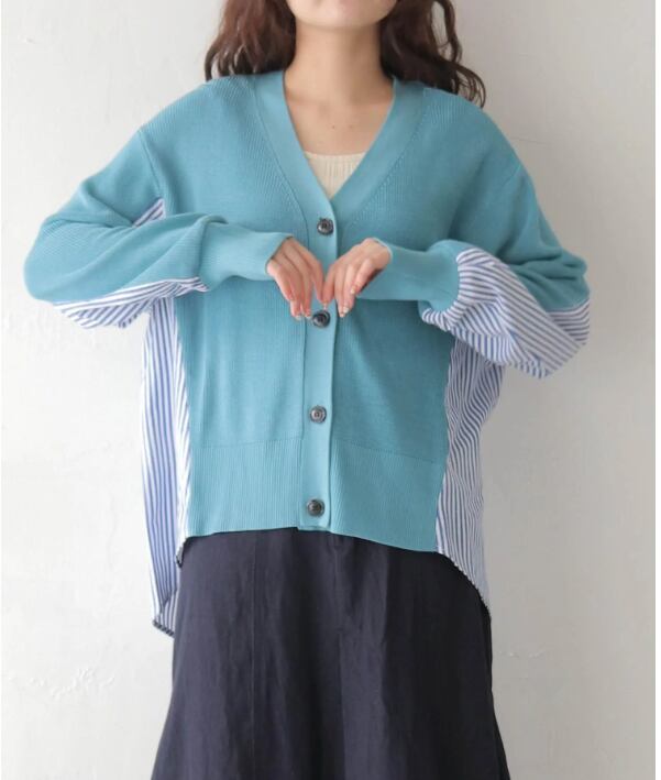 922-15018 ドッキングニットカーディガン