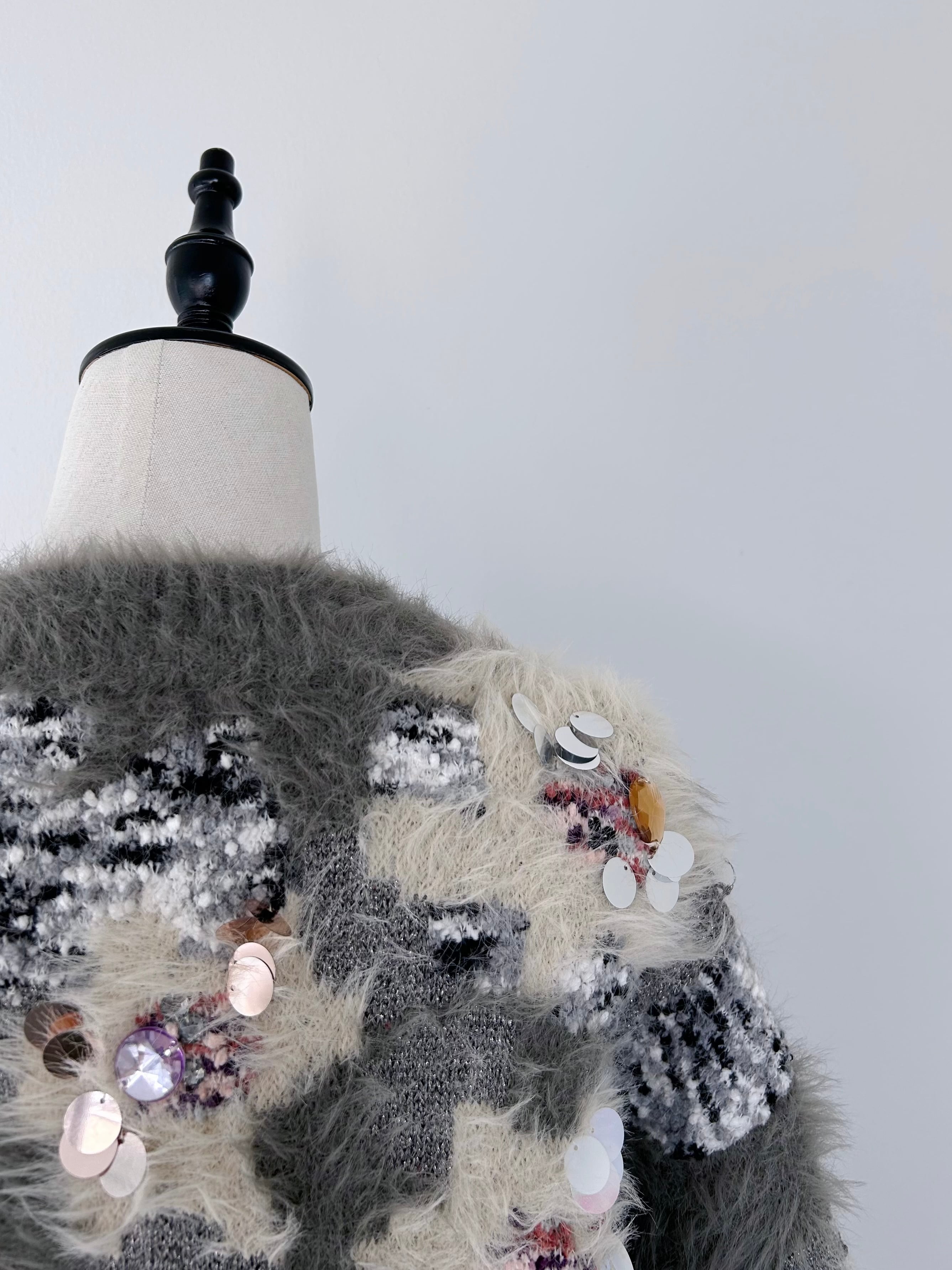 COEL 花柄ビジューシャギーカーディガン | KOKO