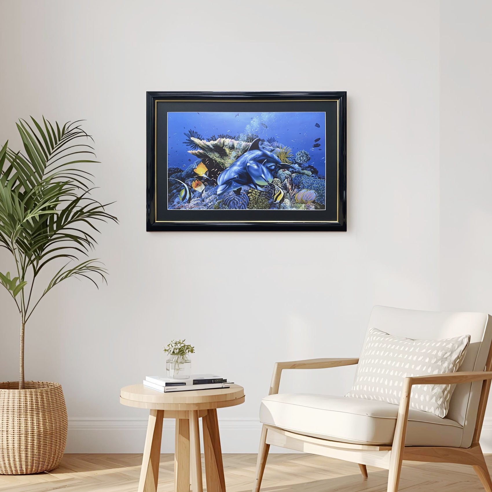 ラッセン ポスター「マザーズ ラブ」海 マリンアート イルカ アート 絵画 インテリア