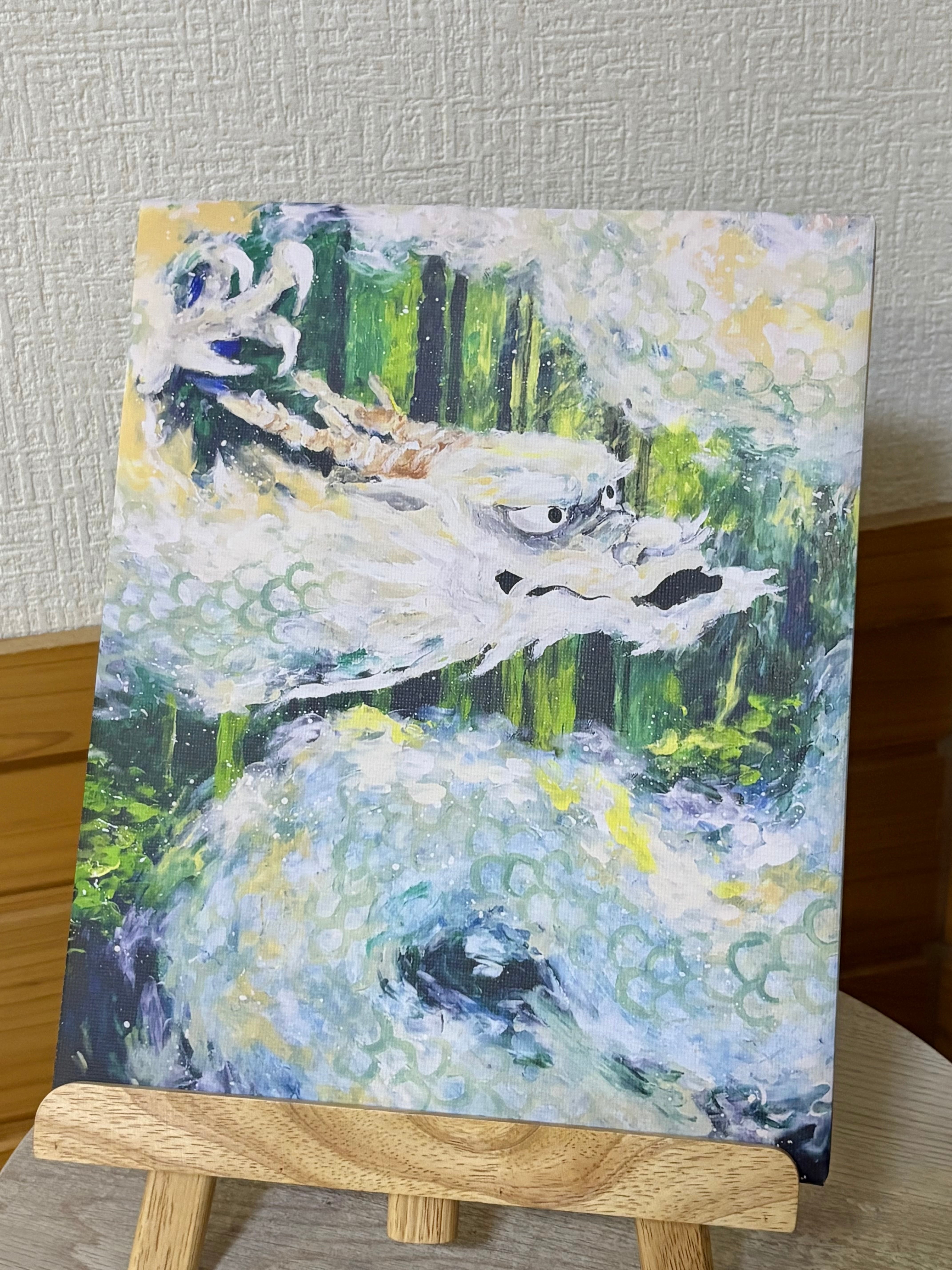 【YAMU】グラスアート　イラスト　水彩画　原画 YAMU】グラスアート イラスト 水彩画 原画 【公式通販】