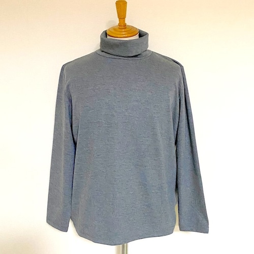 Turtle Neck Cut & Sewn　Gray