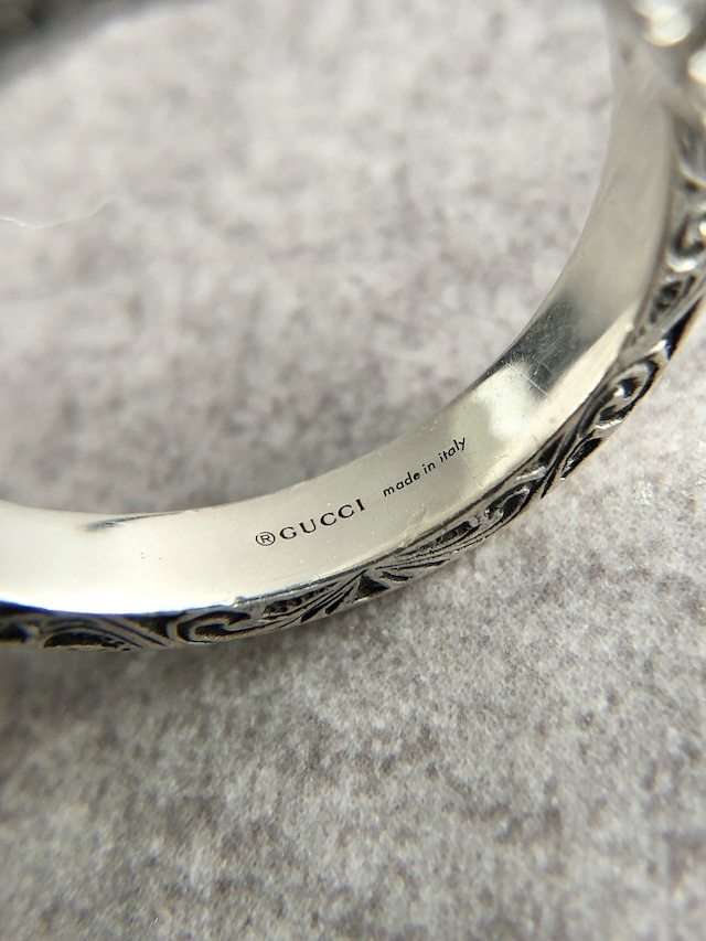 GUCCI グッチ アラベスク 指輪 15号 シルバー インターロッキングG 925 リング vintage ヴィンテージ オールド 7rftsk