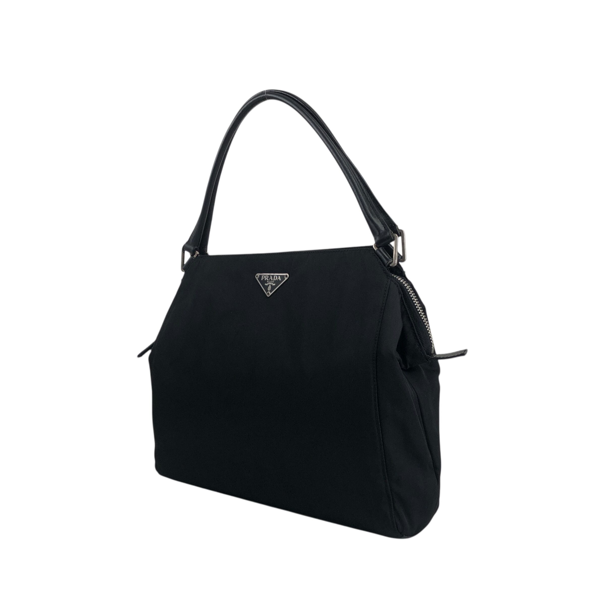 PRADA プラダ ハンドバッグ ブラック トライアングルロゴ