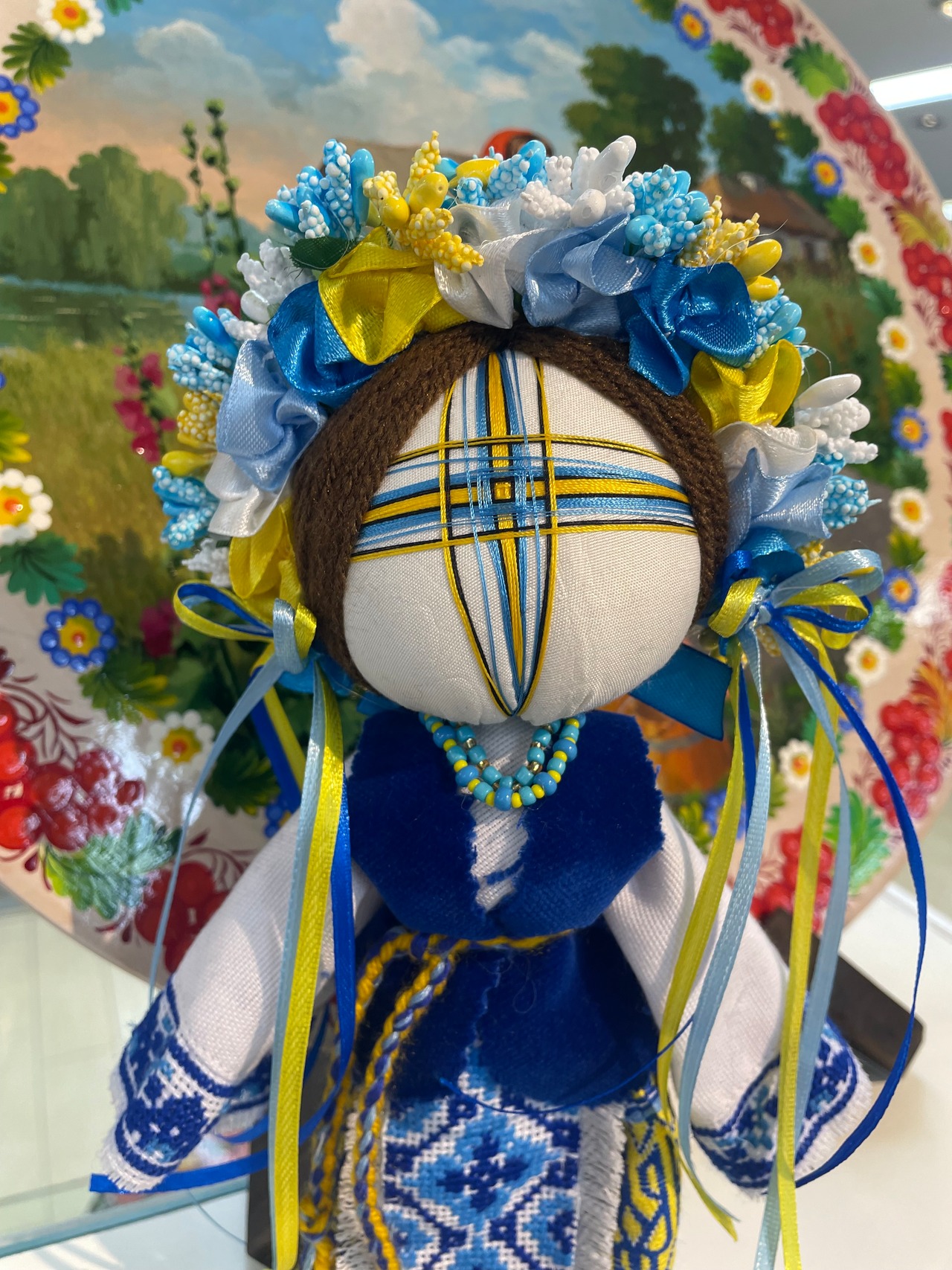 UA.Designer手作りモタンカ 25cm（ウクライナの御守り） - 2