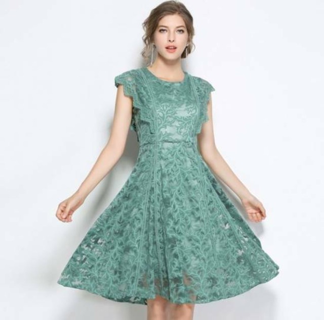 ドレス 結婚式 お呼ばれドレス パーティードレス 代 30代 40代 大きいサイズ ミントグリーン 結婚式二次会 パーティー 同窓会 結婚式ドレス ワンピース Dressy Lily ドレッシーリリー プチプラドレスワンピース専門店