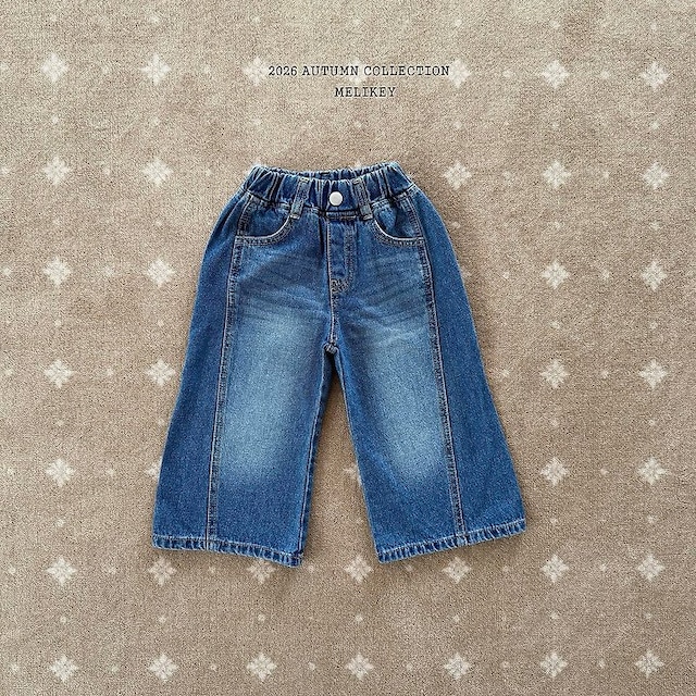 【取寄】melikey|cut wild denim pants|カットワイルドデニムパンツ|XS-JM|kids&jr|26 autumn