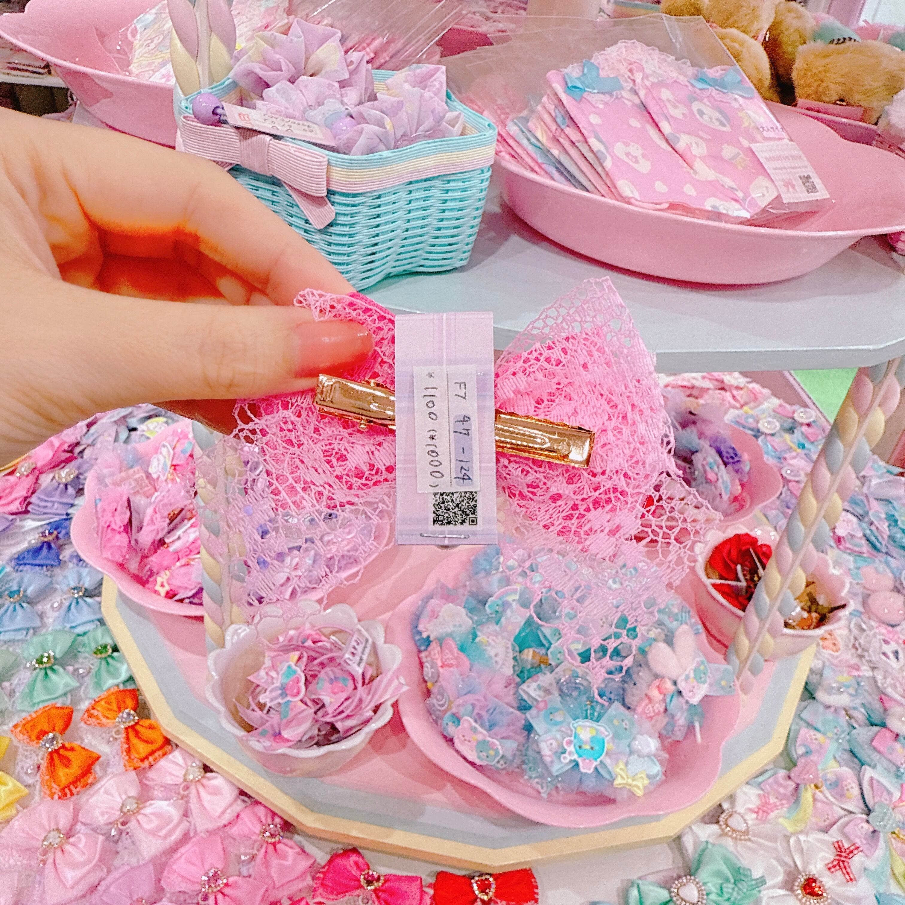 【F7】47-124推し色ヘアクリップ