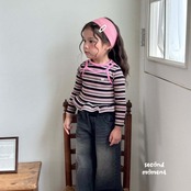 韓国子供服 / 26Autumn / 〖取寄〗second moment / マンゴーフリルTシャツ / キッズ服 / 女子服 *XS~JL*