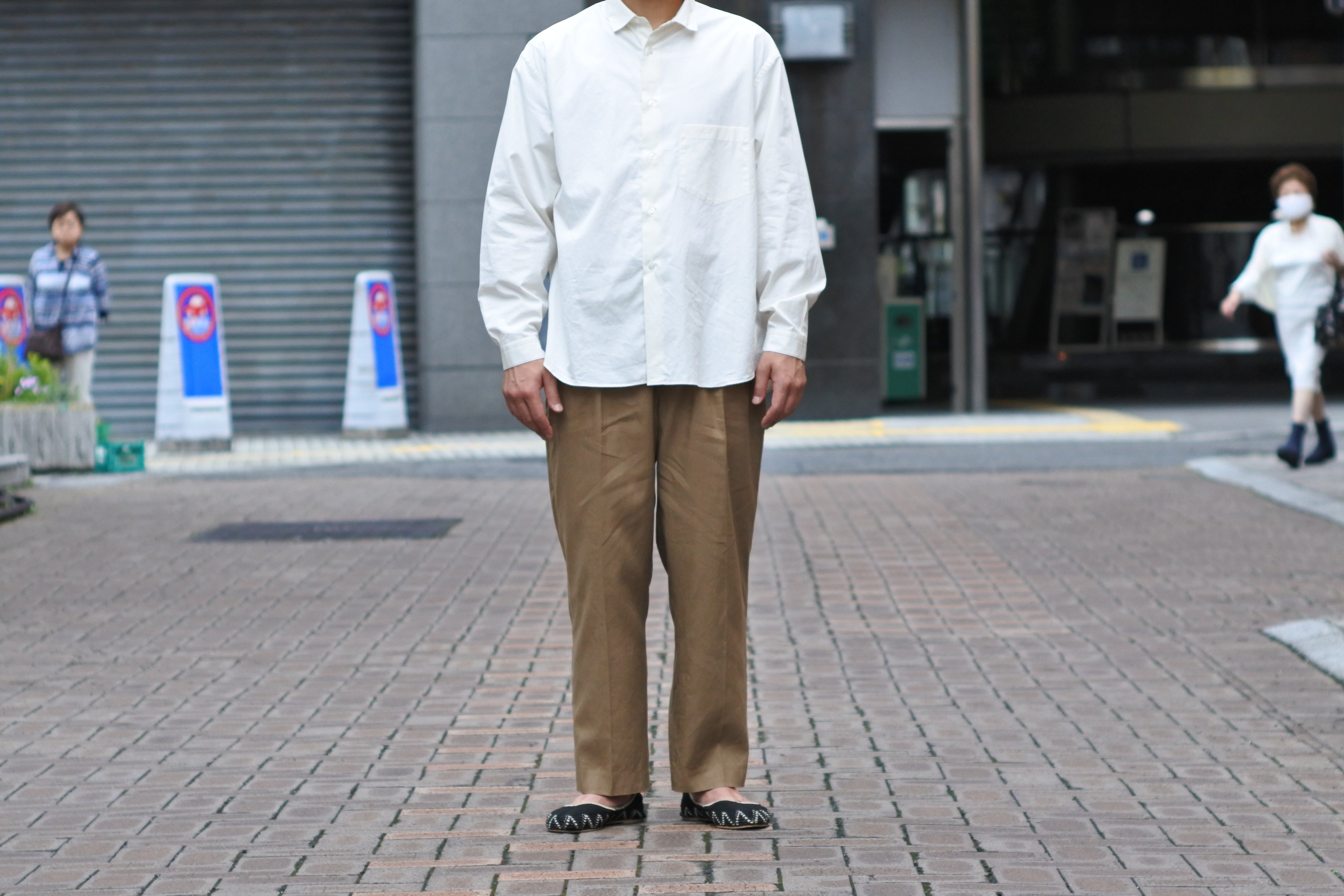 Phlannèl】American Sea Island Linen 2tuck Trousers | theater(シアター)