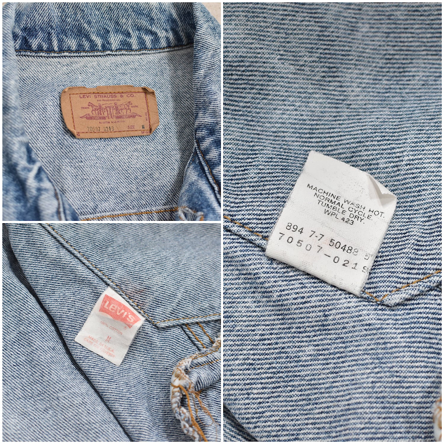 80s USA Levi's70507-0219 denim jkt | 古着屋 grin days memory