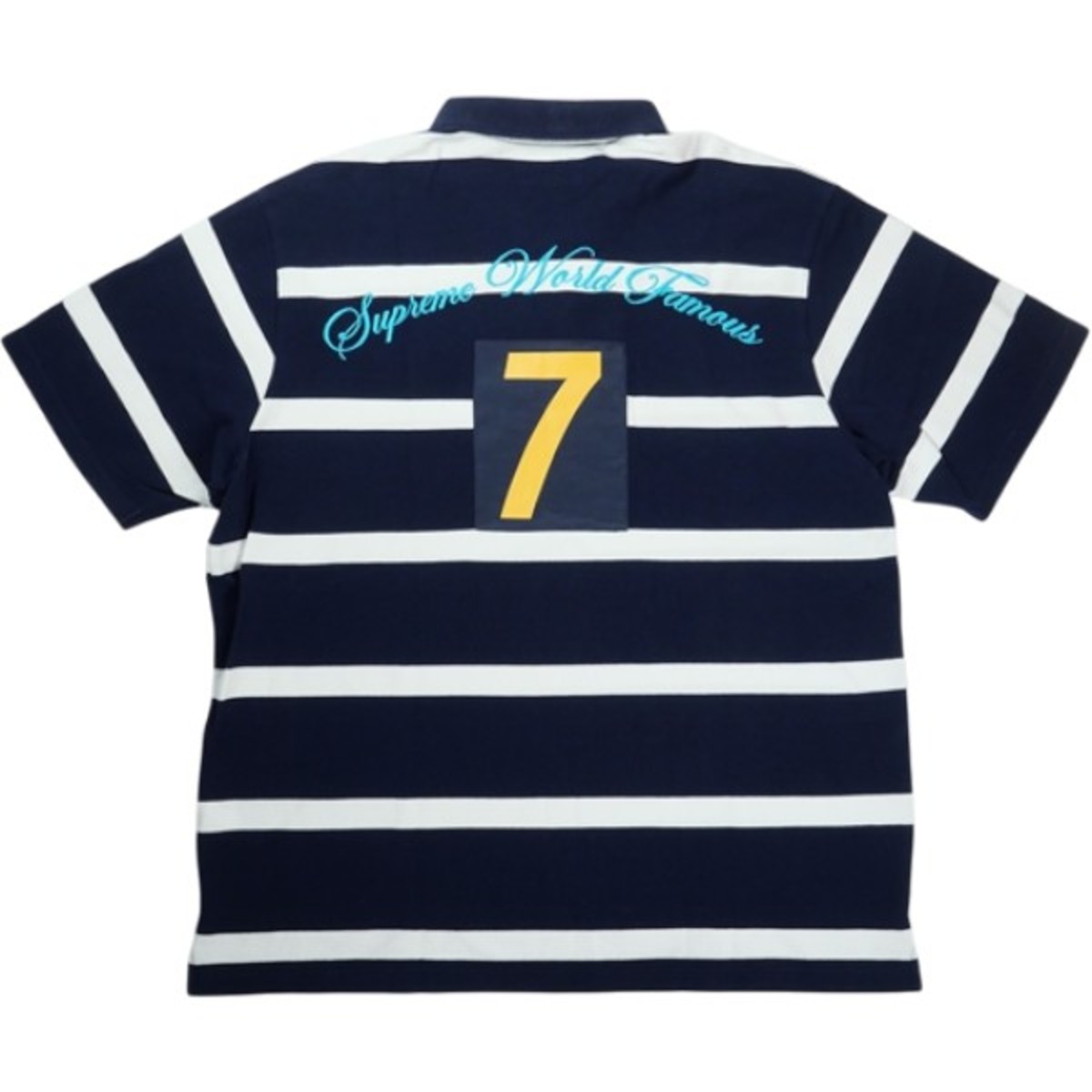 Size【XL】 SUPREME シュプリーム 25SS Cursive Polo Navy Stripe Navy 