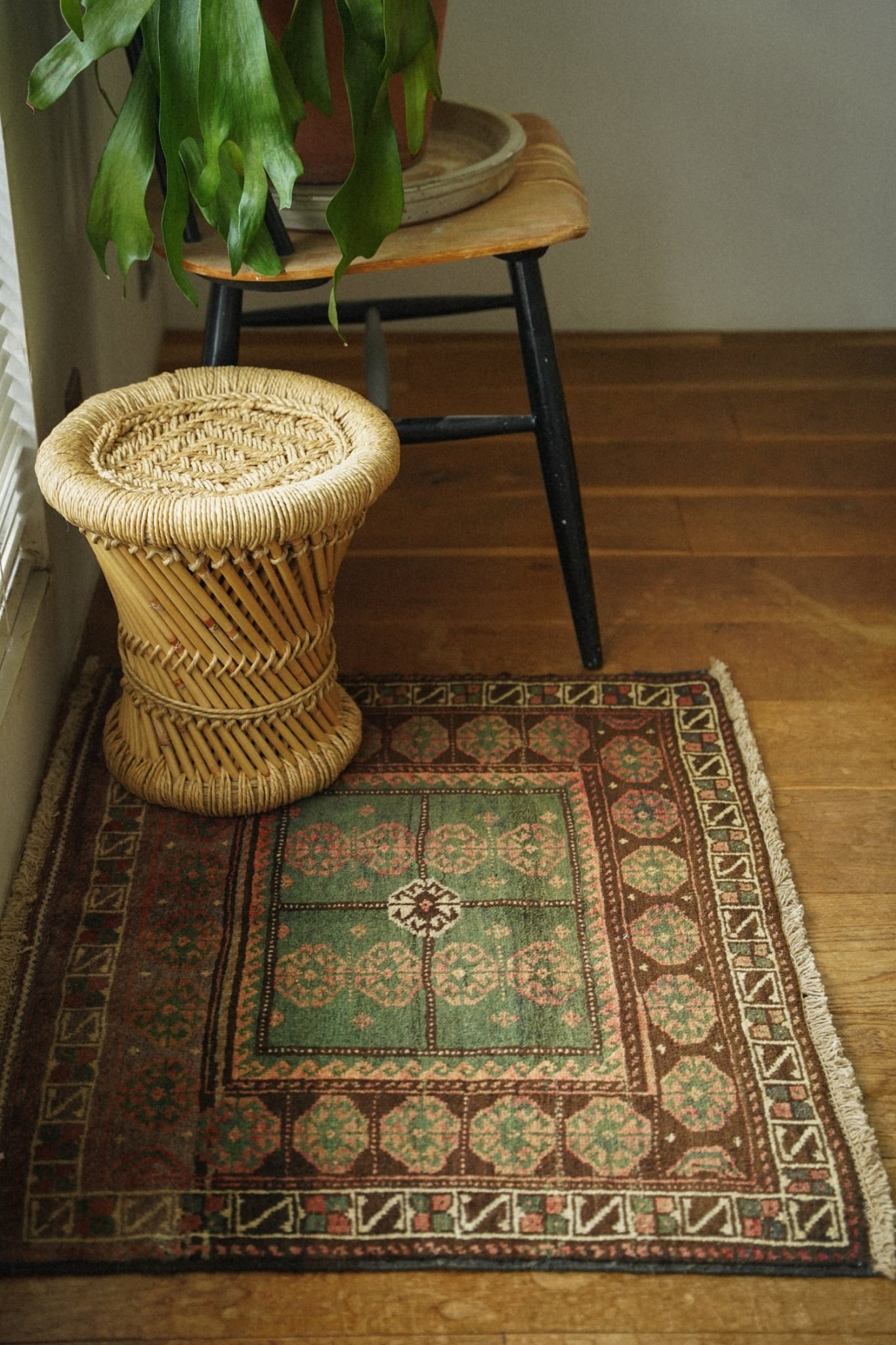 2408-01-Vintage Baluch rug