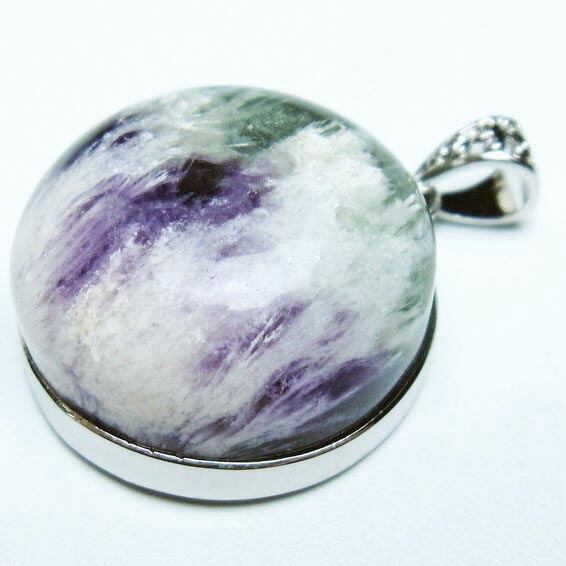 エンジェルフェザー フローライト ペンダント 一点物 メール便可 [M便 1/20] 112-12059