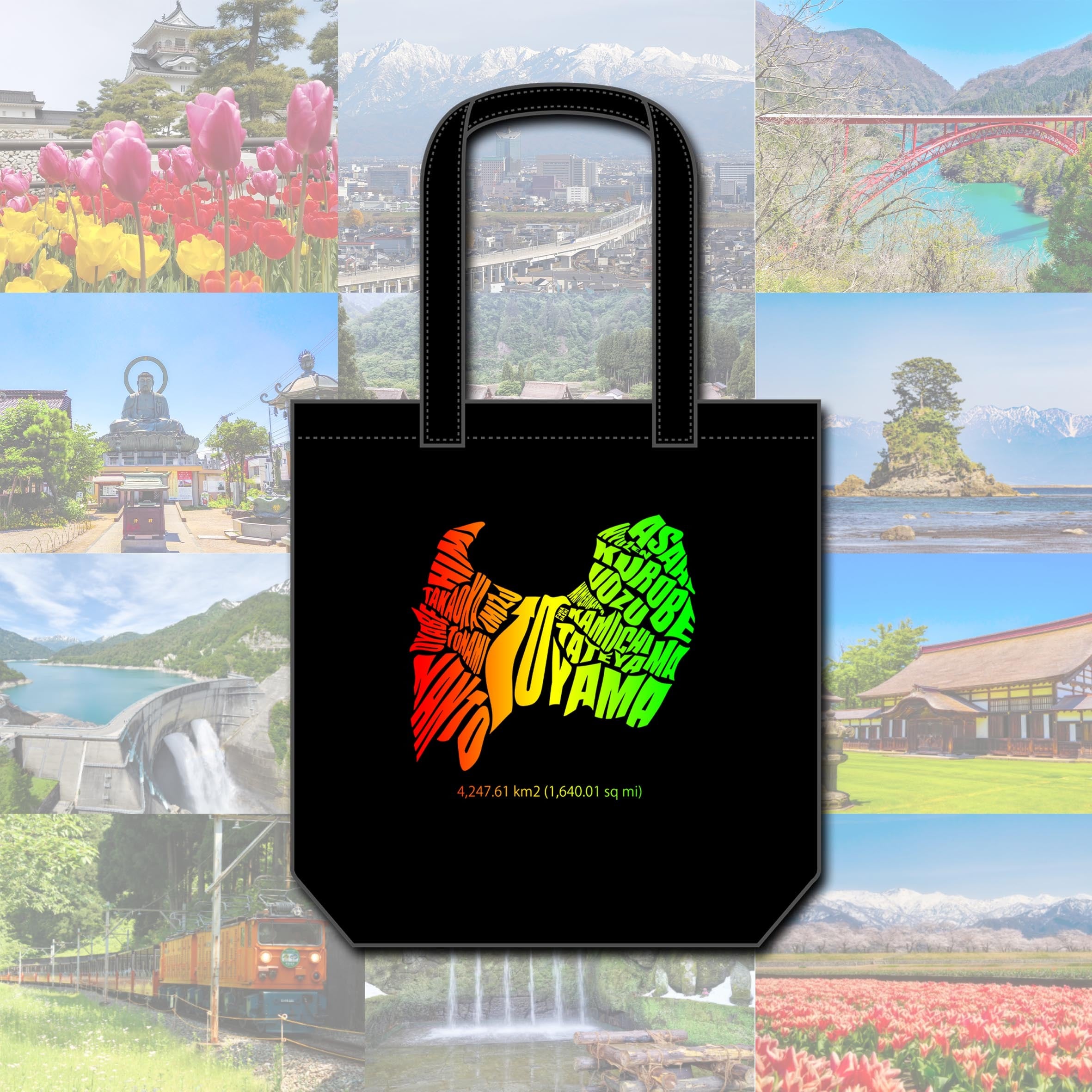 【富山県】TOYAMA PREFECTURE TOTE BAG【トートバッグ】