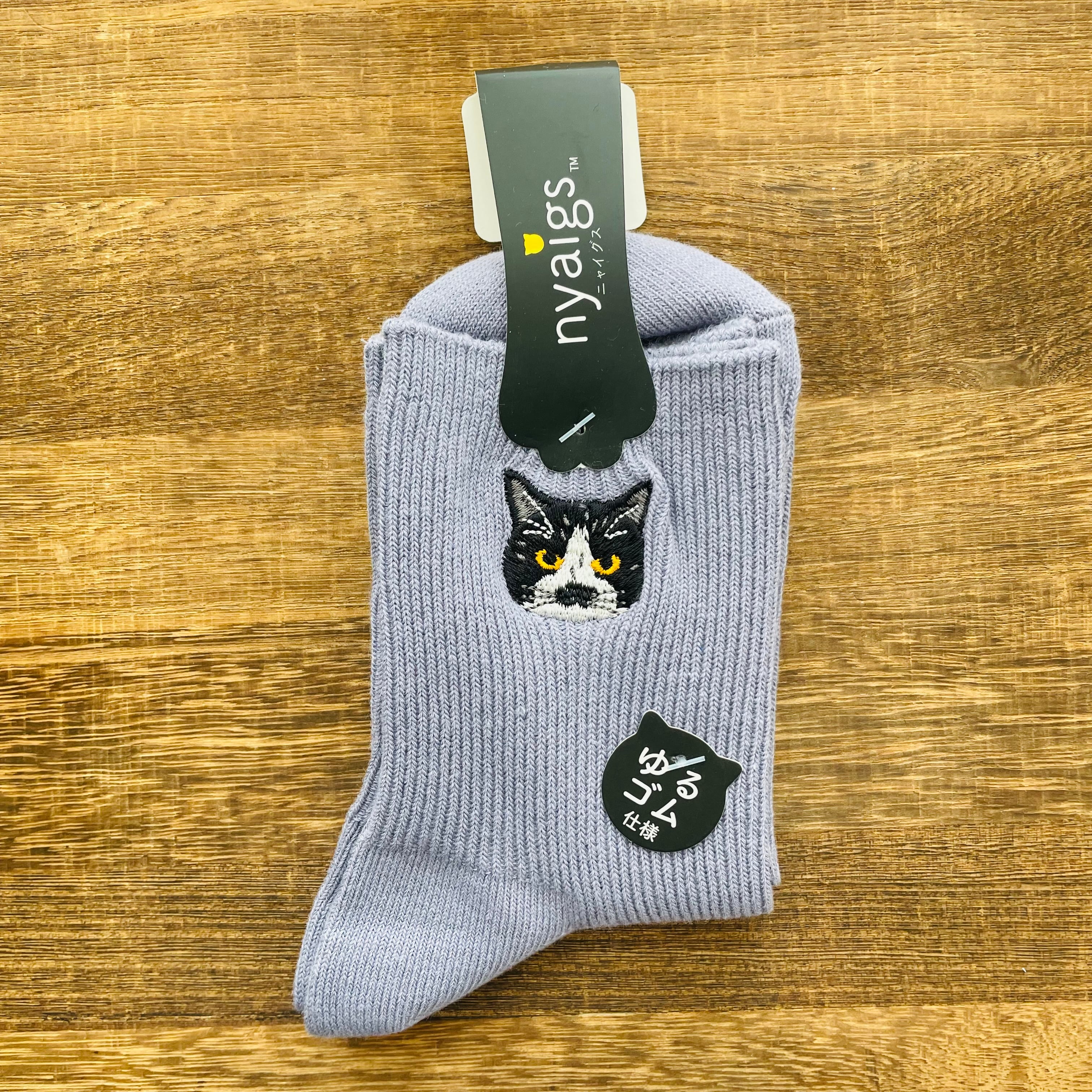 はちわれ 靴下|レディースソックス 猫 ねこ ネコ 猫雑貨 猫グッズ かわいい プレゼント ギフト 贈り物