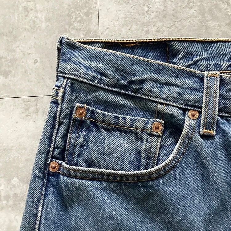 W31 L34】90's US.Levis 501 リーバイス エルパソ工場(524) ボタン裏