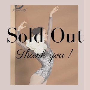 ≪グレー≫　ベロア　ロングスリーブ　バレエレオタード