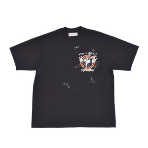 【DOMREBEL】BAD BUNNY - T-SHIRT OLD BLACK