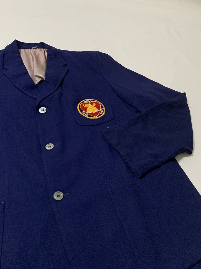 1960's Solid Color Tailored Jacket with Patch "Freemason"
