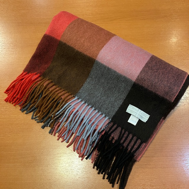 Joshua Ellis "大判" CASHMERE CHECK STOLE