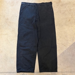 EUROPE COTTON WORK PANT BLACK AFTER DYED