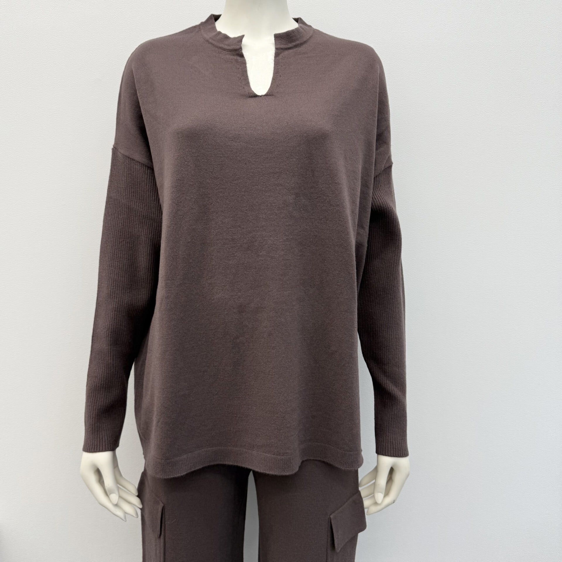 【サンプルセール】スキッパーデザインニットプルオーバー