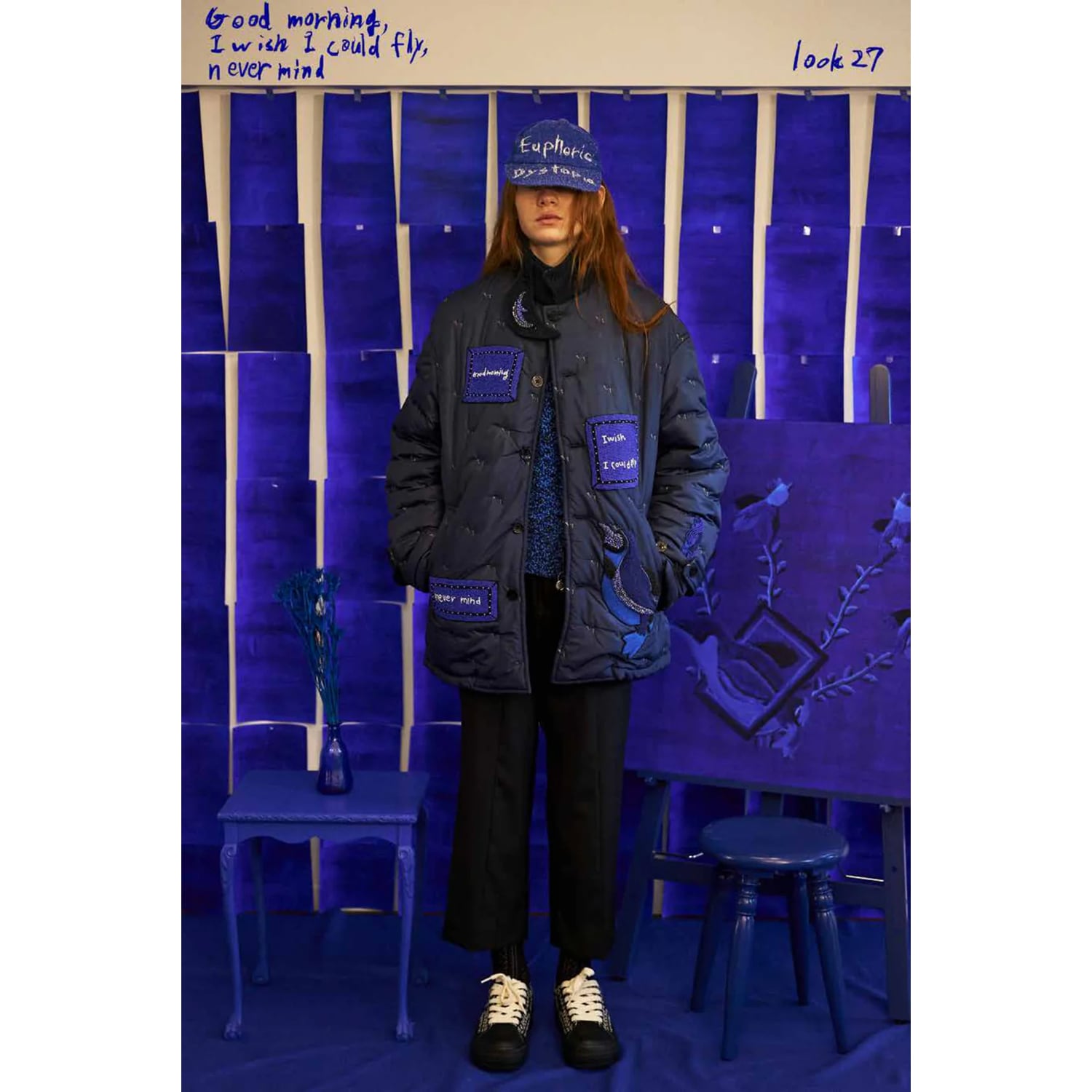 SHINYAKOZUKA 25AW THOUGHTS KNITTED CAP WITH KIJIMA TAKAYUKI
