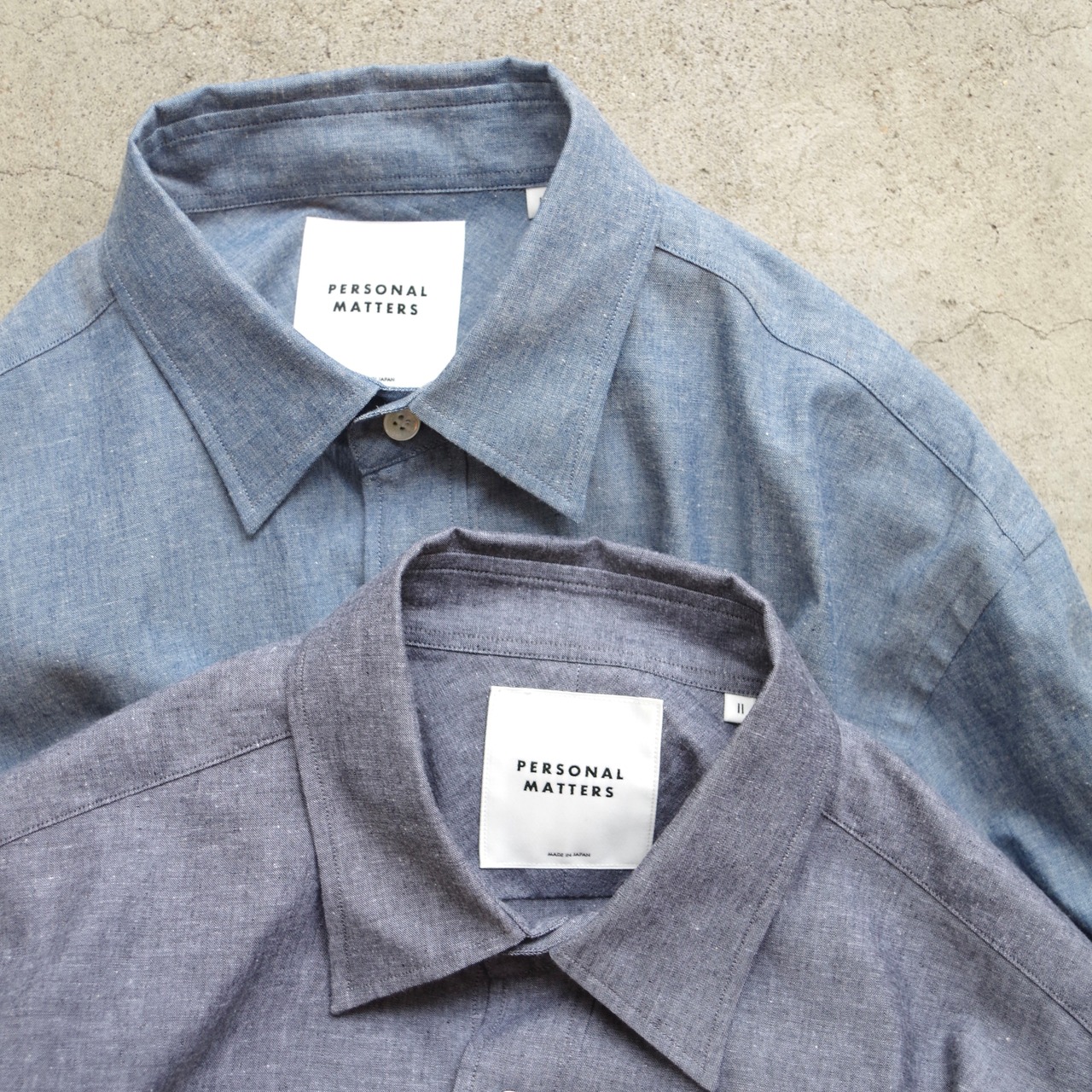 PERSONAL MATTERS  PROJECT N°15 COTTON CHAMBRAY SHIRT