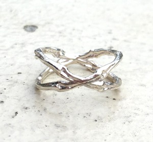 bone ring CROSS SILVER925 #01012-sv　骨クロスリング/シルバー925