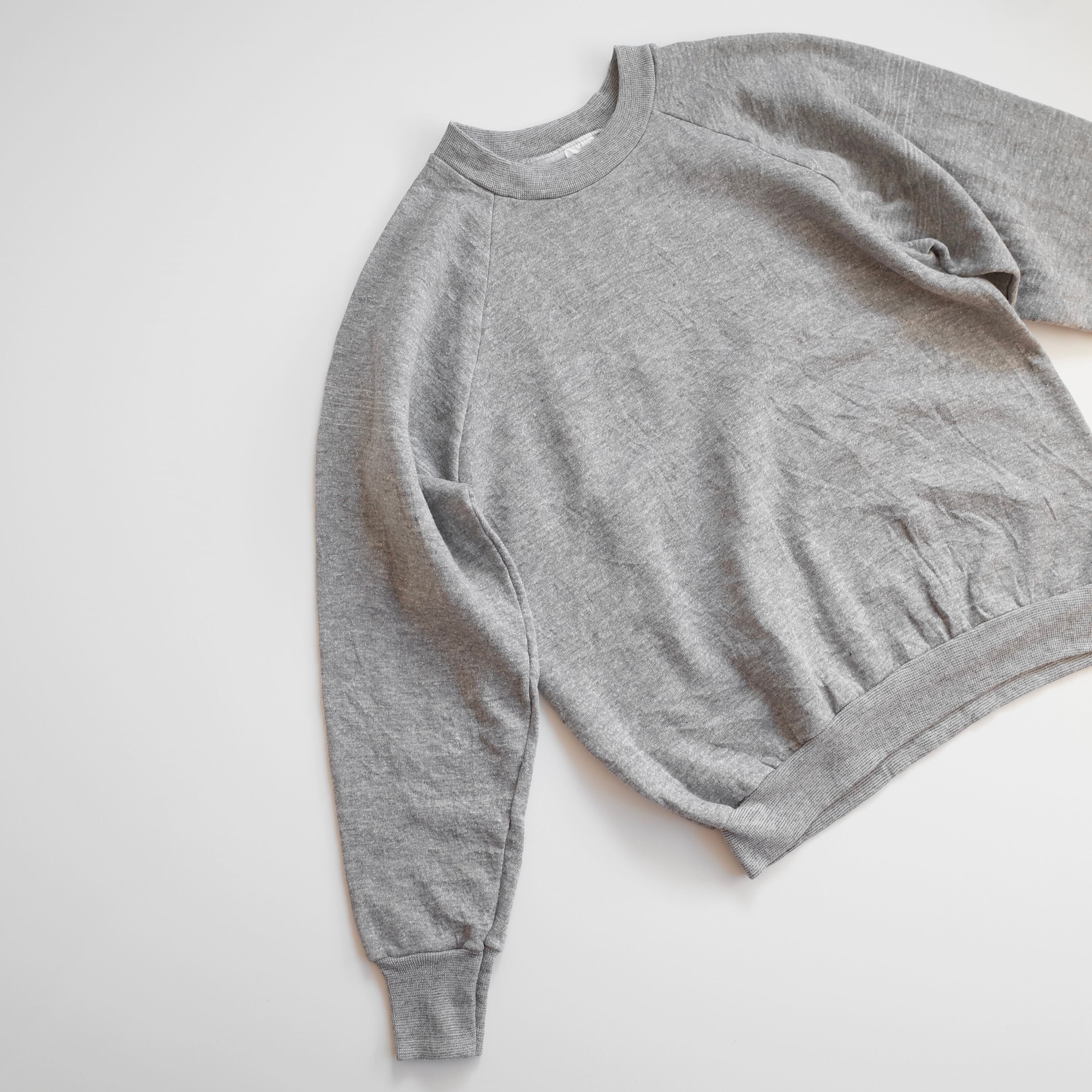 70-80s plain sweat "heather gray"