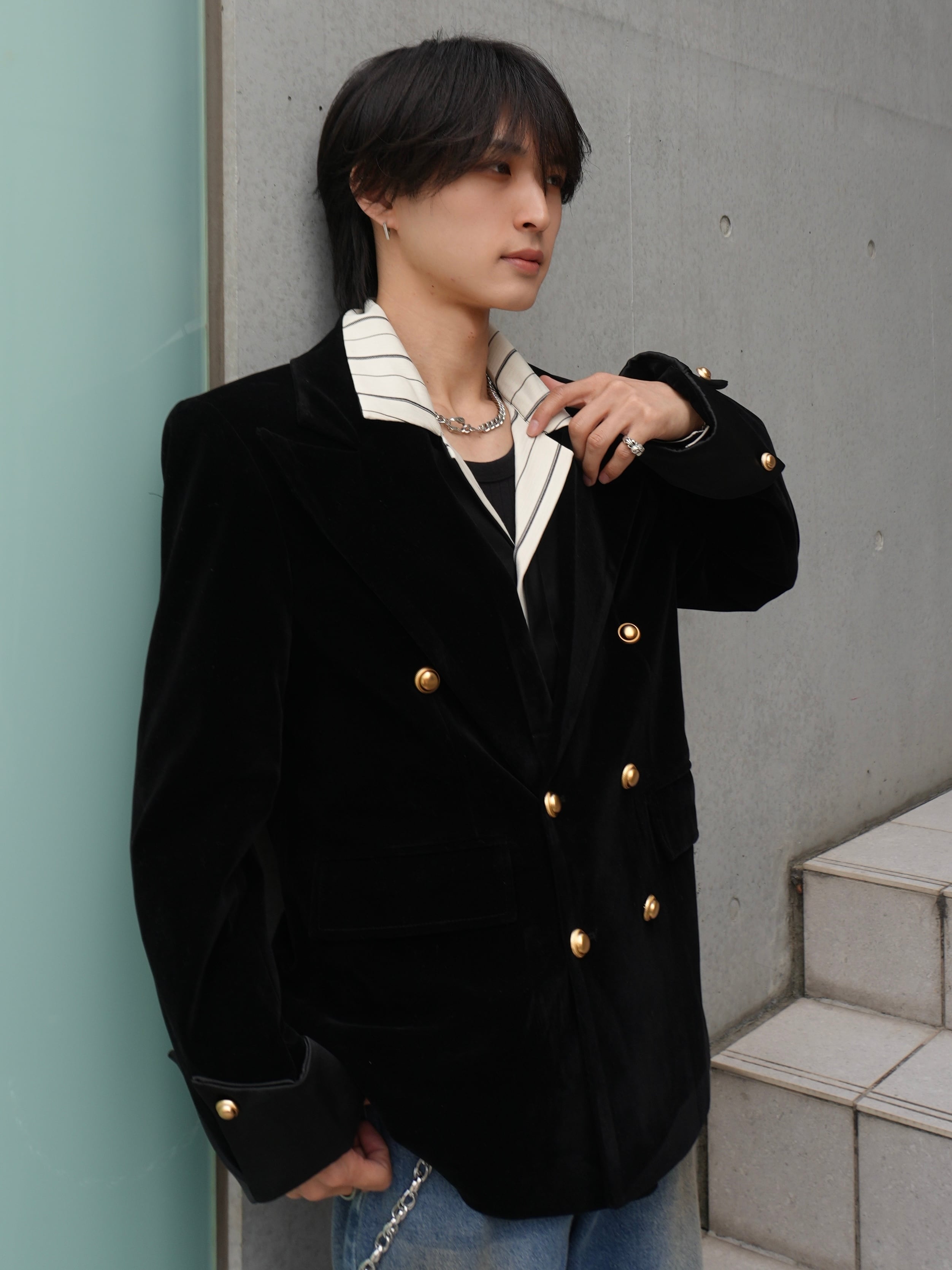ALUDE SELECT】double tailored suede jacket | 【ALUDE】韓国メンズ