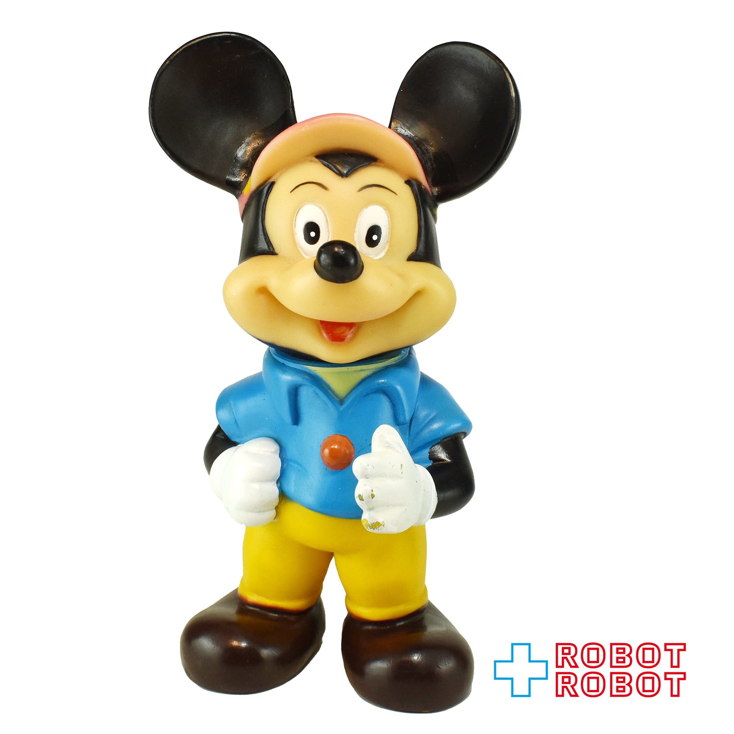 中嶋製作所 ディズニー ミッキーマウス ソフビフィギュア 水色シャツ